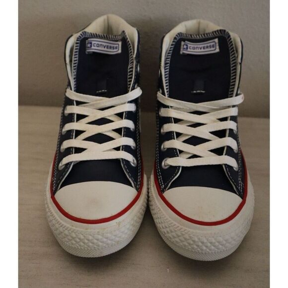 Converse 125495C Men's 4.5 Women's 6.5 Navy/Red Star Player EV Mid Sneakers - Picture 2 of 7